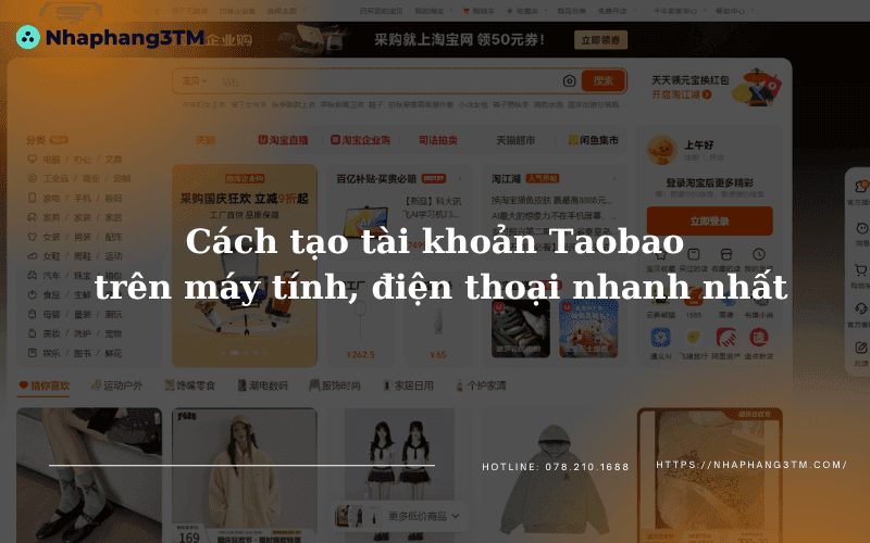 Cách tạo tài khoản Taobao trên máy tính, điện thoại nhanh nhất